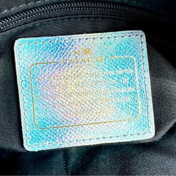 Coach Limited Edition Holographic Iridescent City Zip Tote - Picture 13 of 16
